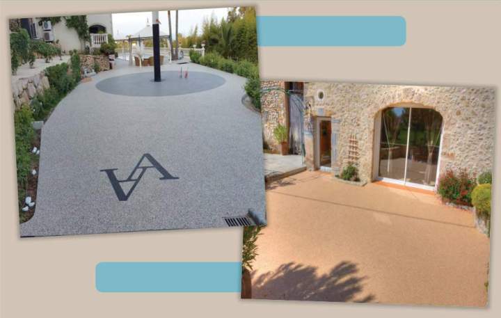 Revêtement moquette de pierre posé à Soorts-Hossegor