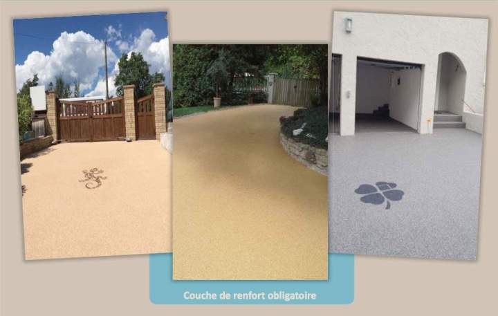 Pose de revêtement en moquette de pierre à Soorts-Hossegor